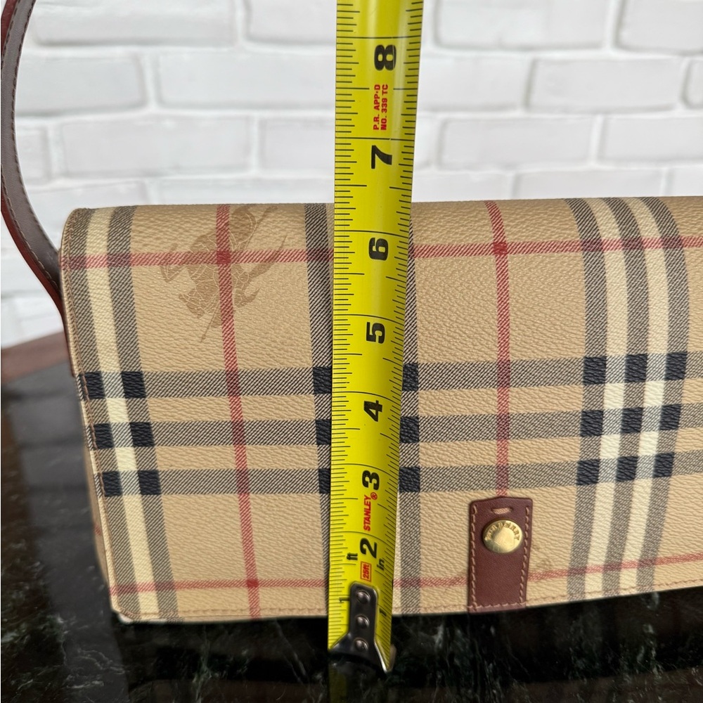 Burberry London Shoulder Bag, Burberry London RARE Nova Check Canvas and Leather - Picture 8 of 10